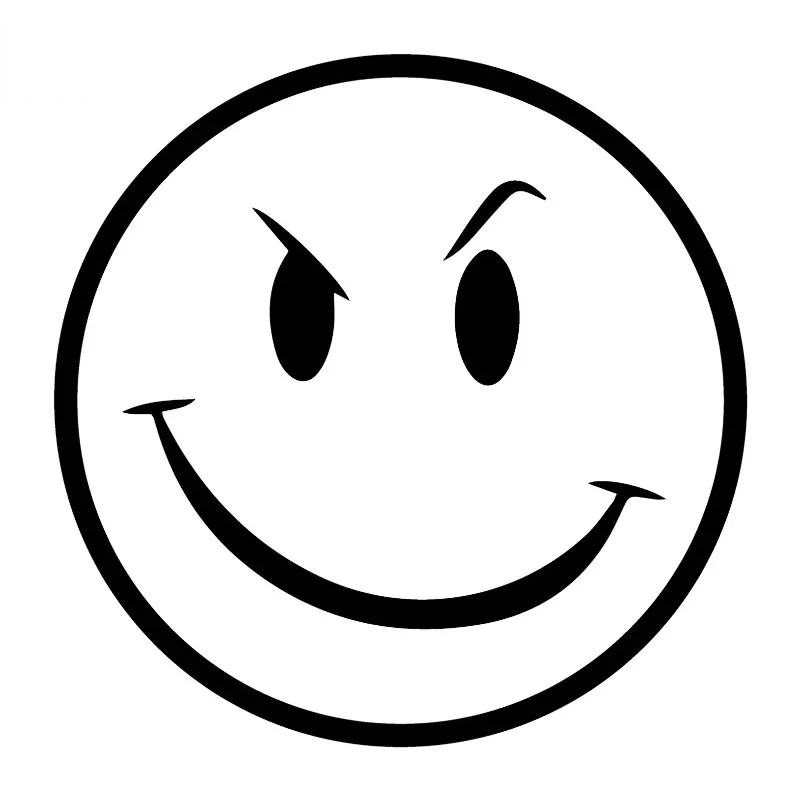 

Car Stickers Personalized Creative Stickers Car Decoration Cartoon Smiley Stickers Waterproof and Sunscreen PVC 16*16cm