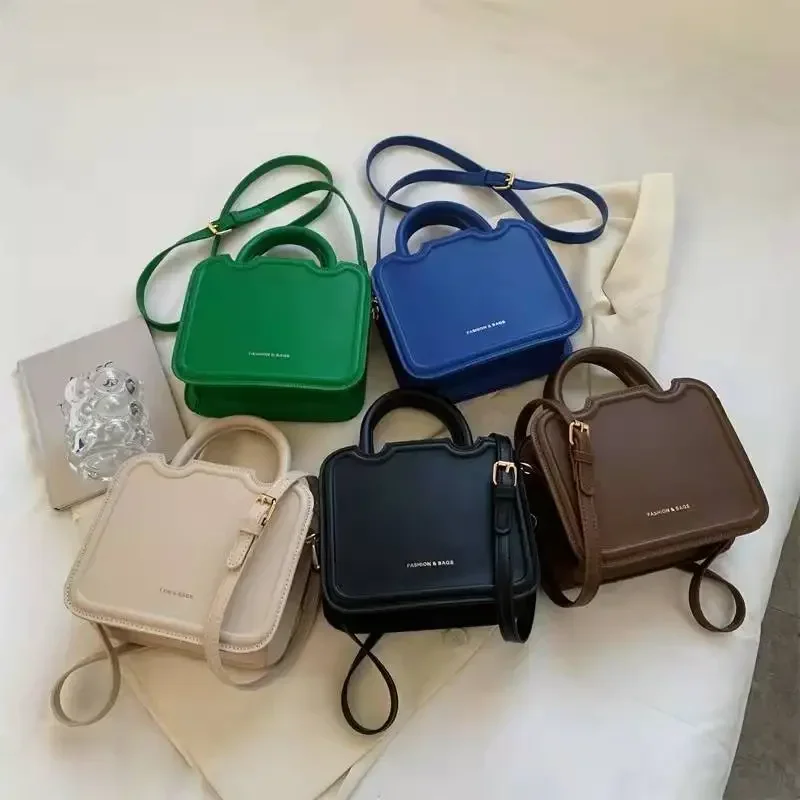 Crossbody Bag Fashion Solid Color For Women Small Zipper Shoulder Bolsas Female Leather Handbag Cellphone Purses Ladies Satchels