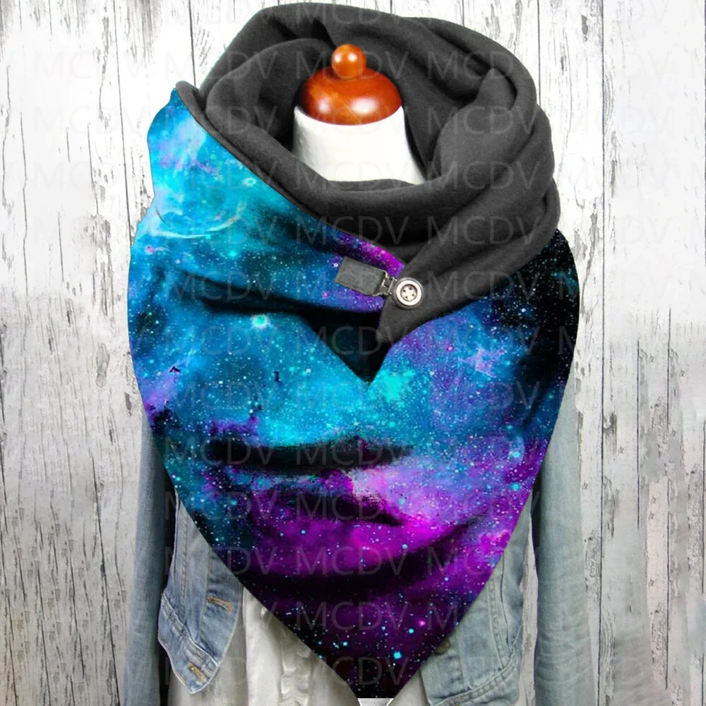 

Galaxy 3D Printed Casual Scarf And Shawl for Women Warm and comfortable 01