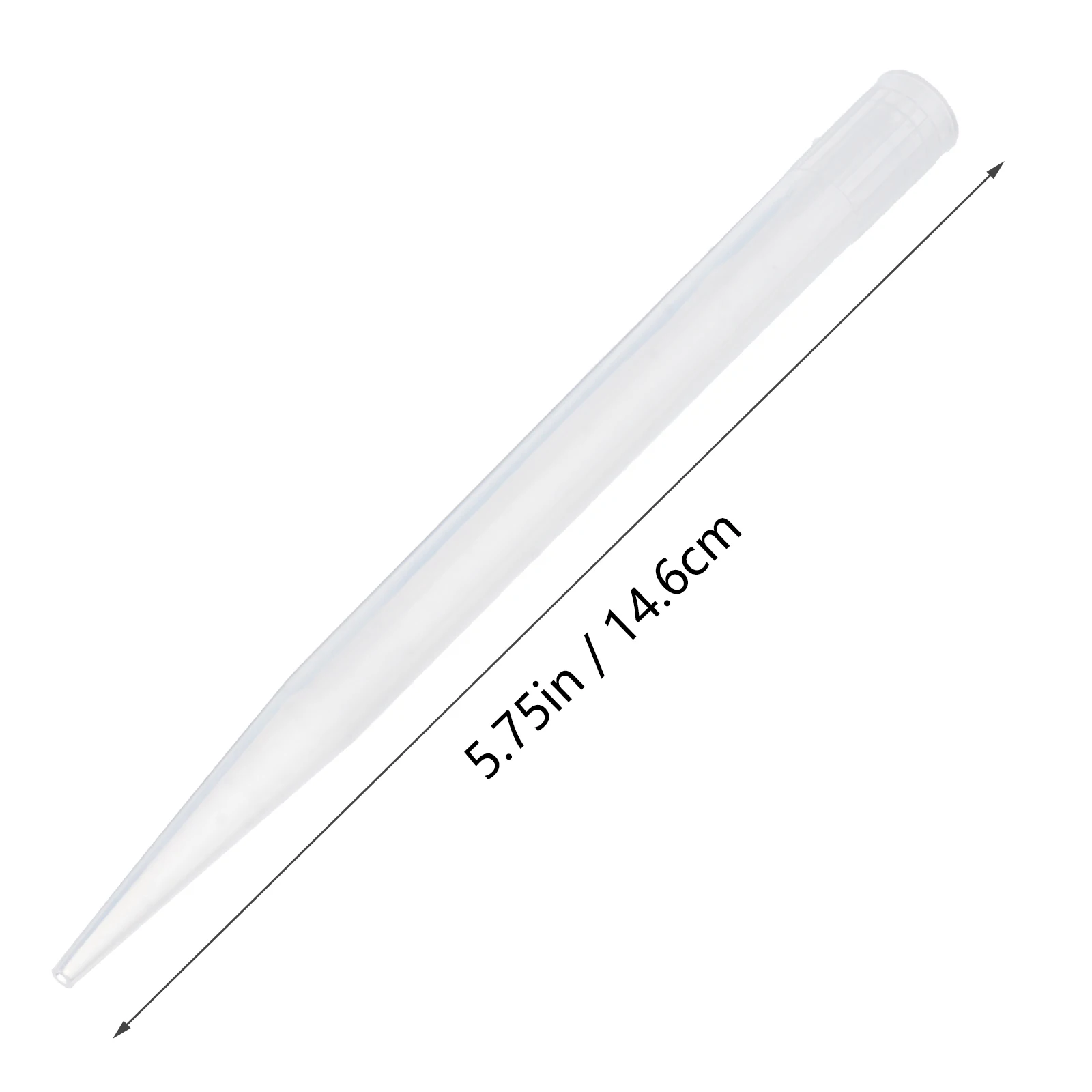 

300pcs Disposable Pipette Tips Leakproof Laboratory Plastic Tubes for Accurate Sample Discharge Standard Experiment Use