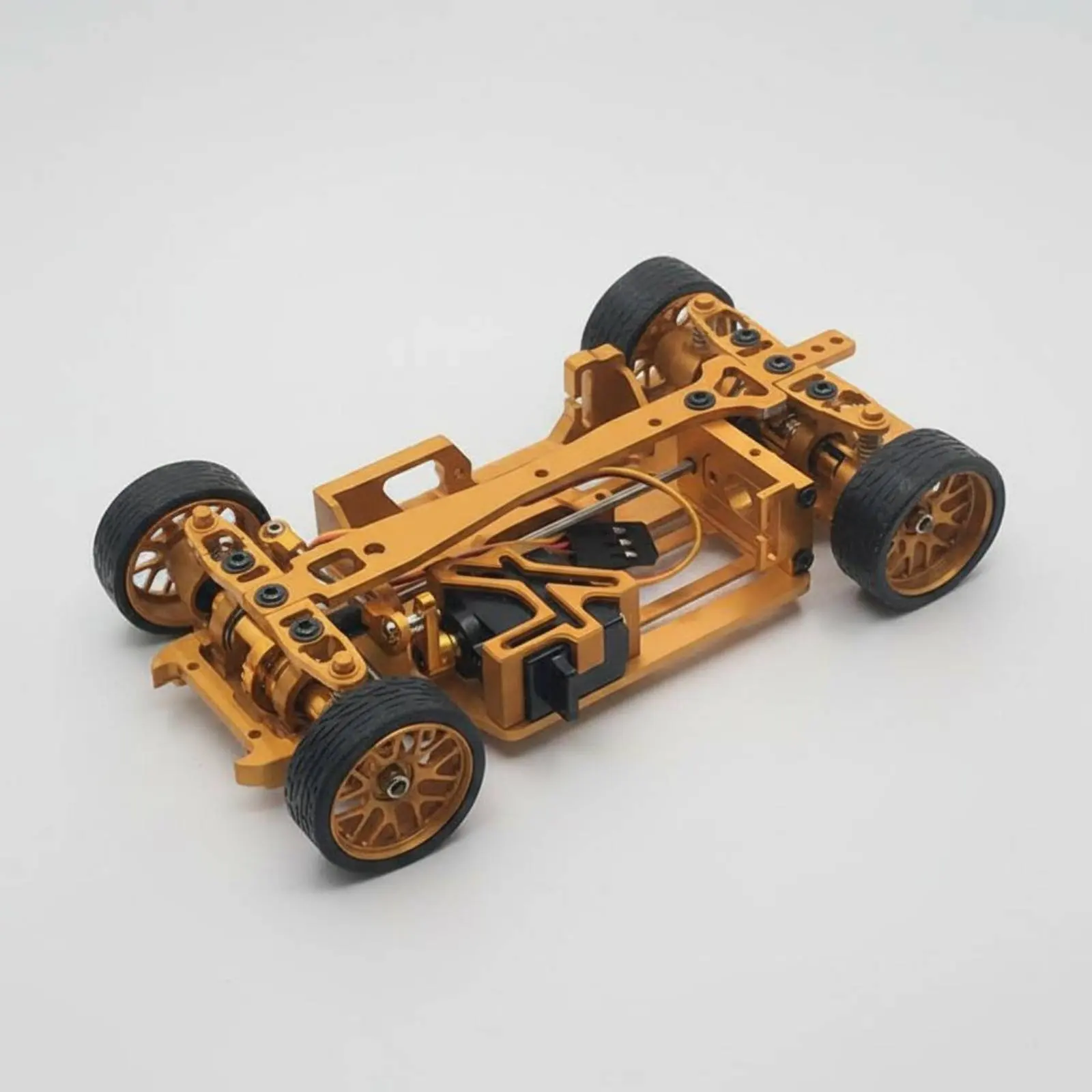 

1/28 Scale RC Car Chassis Lightweight Metal Slide Car Frame Wireless Control Vehicle Part CNC Machined Stylish Design