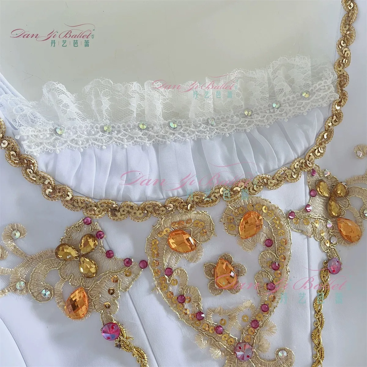 Danyi Swan Lake escena vestido de ballet vestido de gasa azul falda de rendimiento de competición personalización profesional