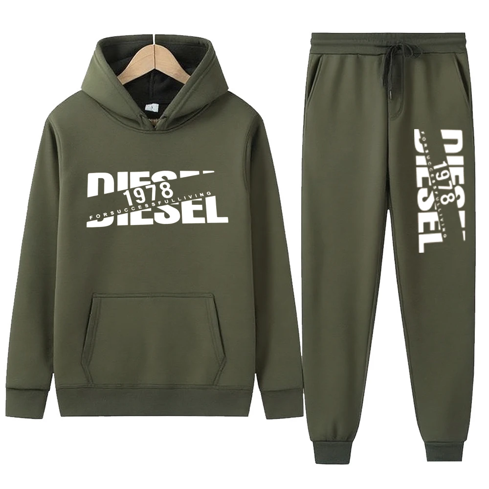 "طقم هوديي عصري، رسم 1978، كاجوال دائري عام"