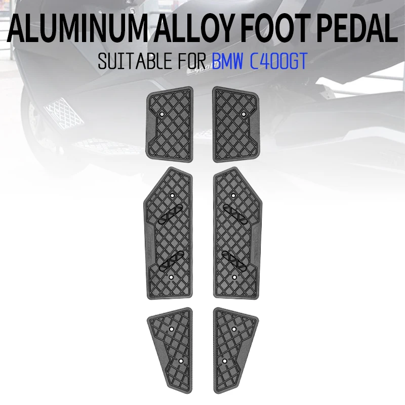 Motorcycle Footrest for BMW C400GT C 400 GT C400 GT 2018-2024 2020 2022 Modified Aluminum Alloy Anti Slip Footrests Foot Pedal