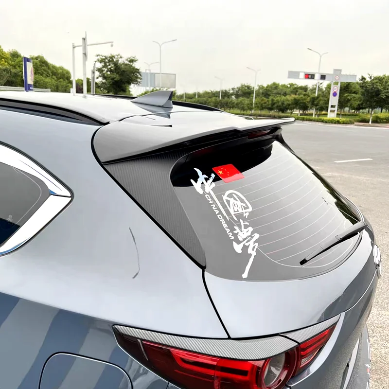 For Mazda CX-5 CX5 Spoiler 2017 to 2022 High Quality ABS Plastic Unpainted Color Luggage Wing Rear Roof Spoiler Car Styling