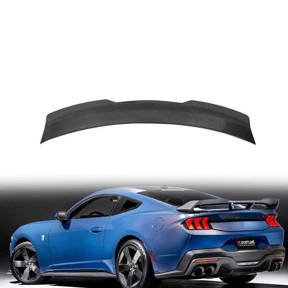 

Carbon Fiber Rear Trunk Spoiler for 2024 Ford Mustang Dark Horse