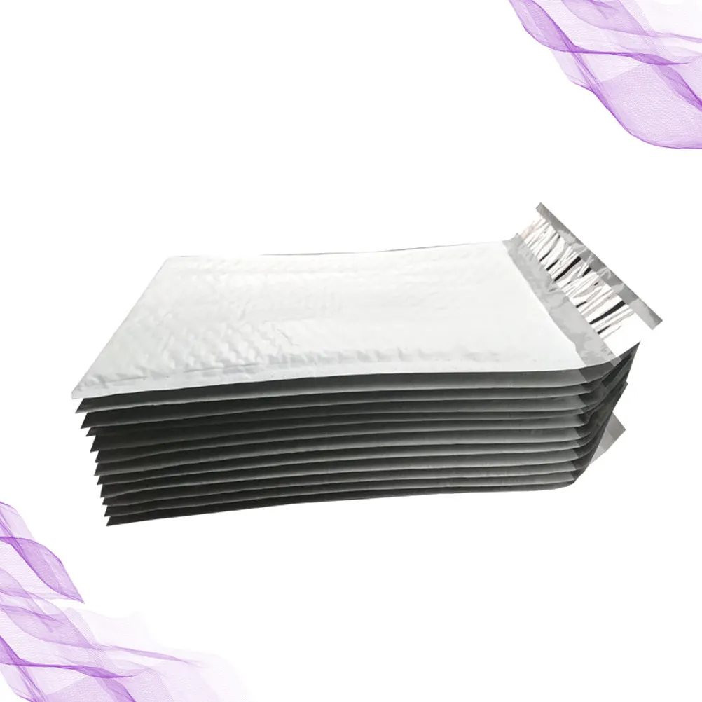 

100 шт. почтовых пакетов из пеноматериала с пузырчатой подкладкой, водонепроницаемые, легкие, с защитой от вскрытия, для офиса, дома, школы, 12x14 см