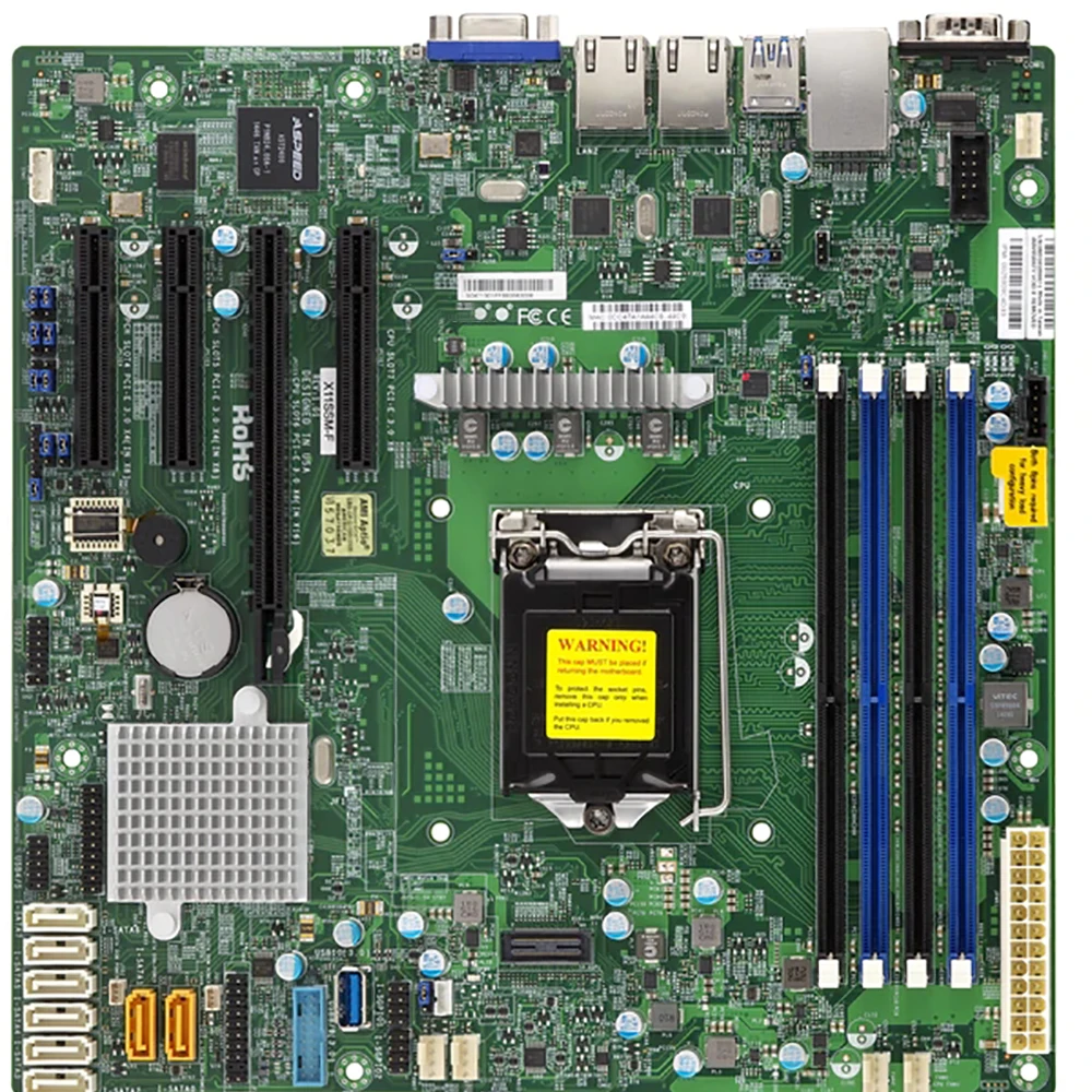 Server Motherboard For Supermicro Single-socket Server C236 E3-1200 v6 v5 SATA3 (6Gbps) LGA1151 X11SSM-F