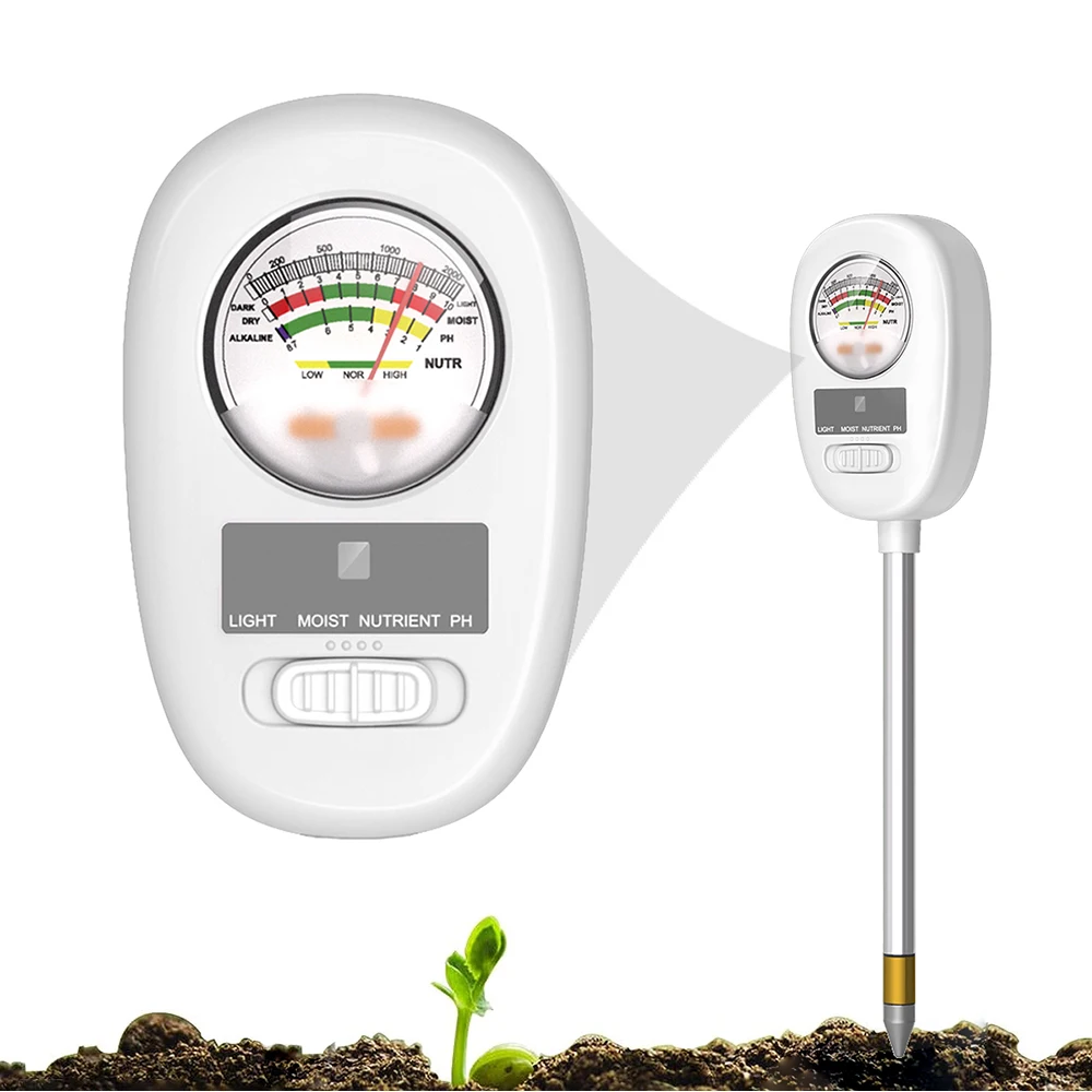 

4-in-1 Soil Moisture Meter Plant Moisture Meter Soil Water Meter for Garden/Farm/Indoor and Outdoor Plants