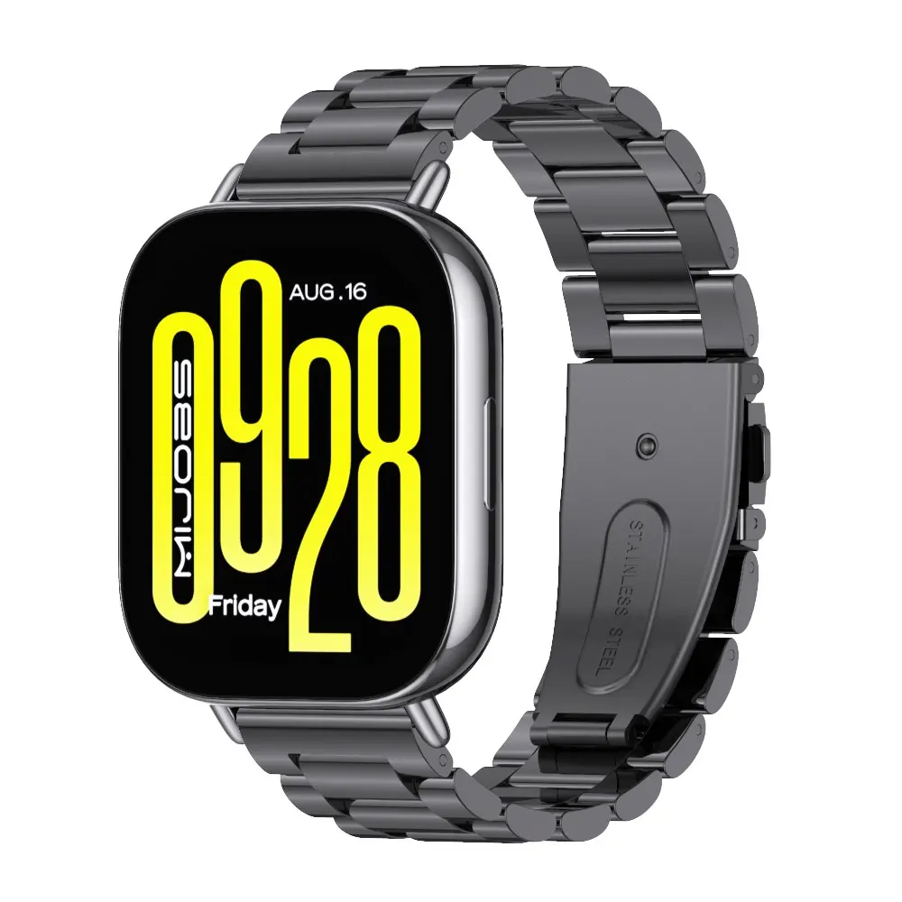 حزام لساعة Redmi Watch 5 Active Watchband لـ Redmi Watch 5 Lite سوار معصم معدني من الفولاذ المقاوم للصدأ بديل الساعة الذكية