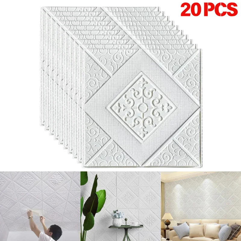 Quality Imitation Brick Wall Sticker Wallpaper 35cmx35cm Self Adhesive Moistureproof Living Room Bedroom Wall Decor
