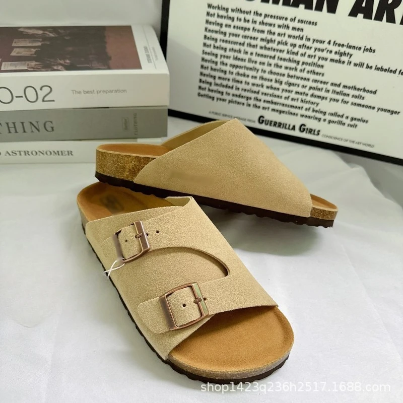 Chaussons à une bride, chaussures Boken, sandales en liège, chaussures Mueller vintage polyvalentes pour hommes et femmes, été, automne, hiver