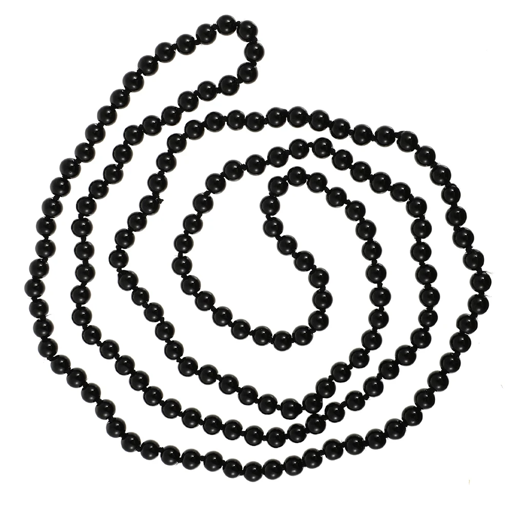 

2 pcs Simulated Fashionable 150cm Adjustable Pearl Long Pearl Necklace Necklace Chunky Costume Jewelry Layered Pendant Decor