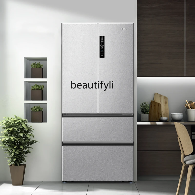 509 liters French multi-door four-door folio first-class energy efficiency household full-space fresh-keeping refrigerator