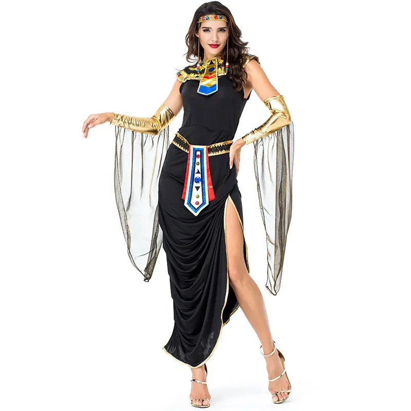 Cleopatra Egyptian Irregular Elegant Dress Cosplay Stage Costumes