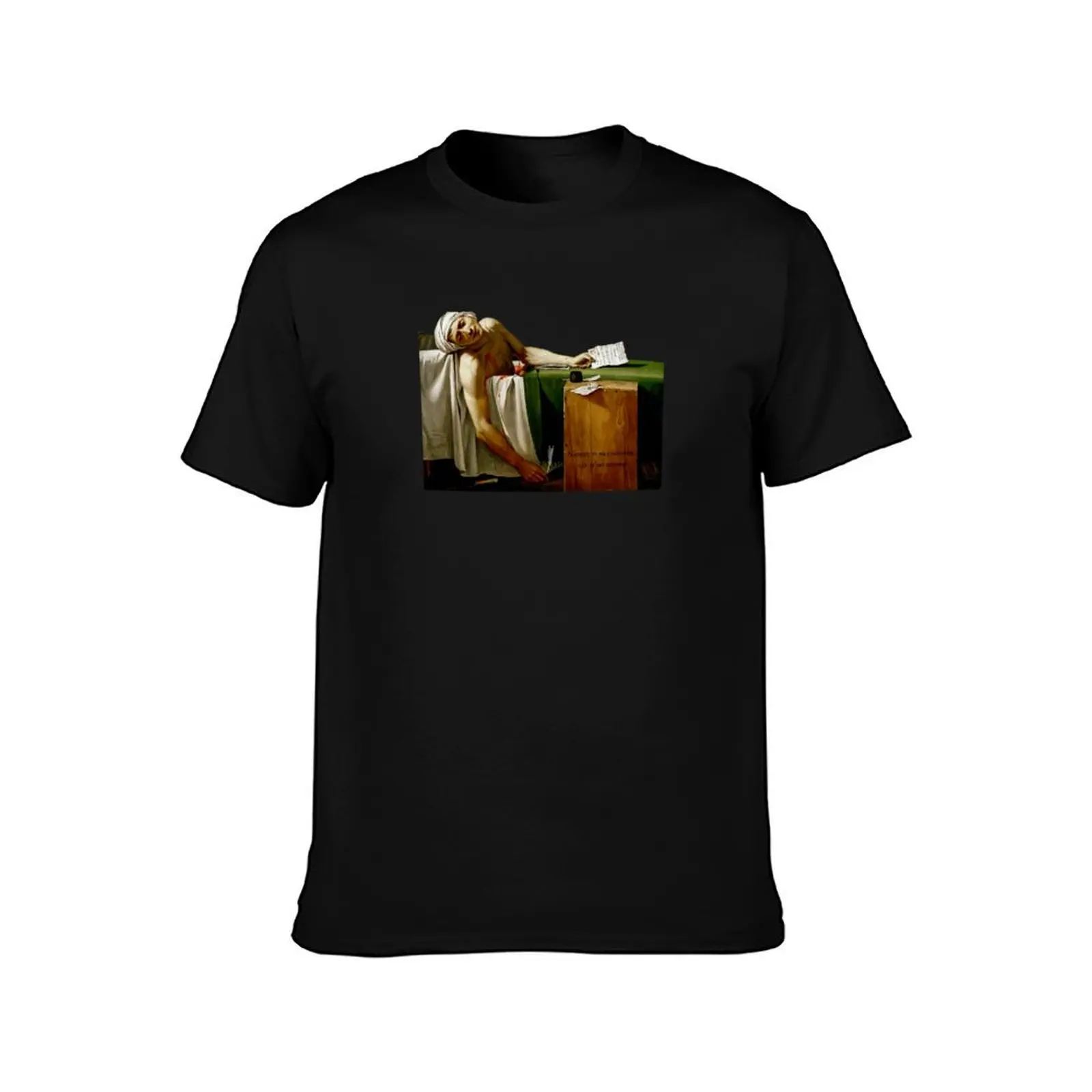 The Death of Marat (no background) T-Shirt t shirts for man cotton T-Shirt