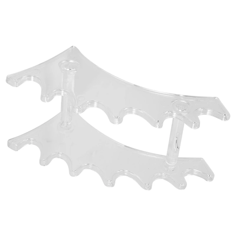 ชั้นวางอะคริลิค6ช่องปากกาหมึกซึมเขียนคิ้วปากกาหัวน้ำพุทรงดินสอเครื่องประดับที่ใส่ออแกไนเซอร์แร็ค kuas Rias สำหรับร้านค้าสำนักงานบ้าน