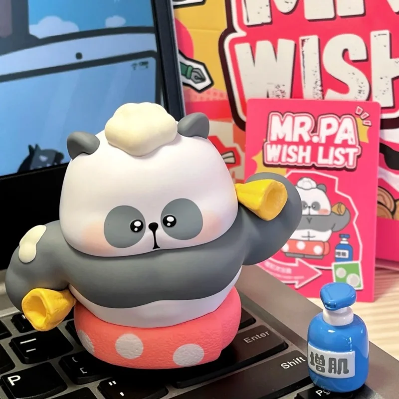 Neue Original Blind Box Mr.Pa Wunschliste Serie Kawaii Desktop Handgemachte Ornamente Cartoon Zimmer Dekor Modell Mystery Box Spielzeug Geschenke