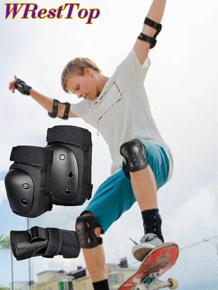 AliExpress WRESTTOP Knee Pads Elbow Pads with Wrist Guards, 3 in 1 Protective Gear Set for Skating Cycling Bike Rollerblading Scooter