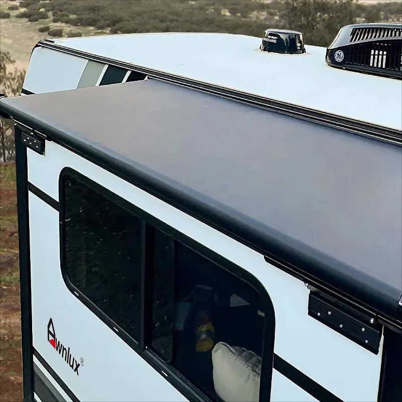 

Universal RV Slide-Out Awning Complete Kit, 13.5FT Aluminum Camper Slide Topper Mechanism & UV Cover Guard for Motorhome