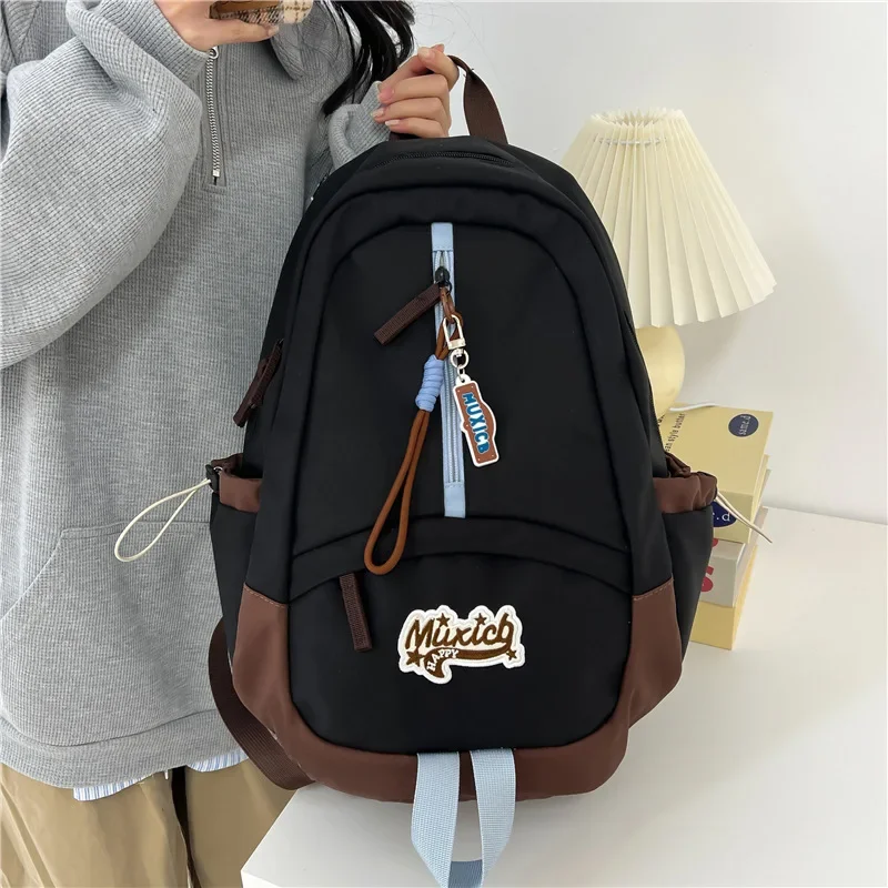 Kawaii niedlichen ästhetischen Rucksack für die Schule mit lässigen Tages rucksack Mittels chüler Travel College große Kapazität Bücher tasche