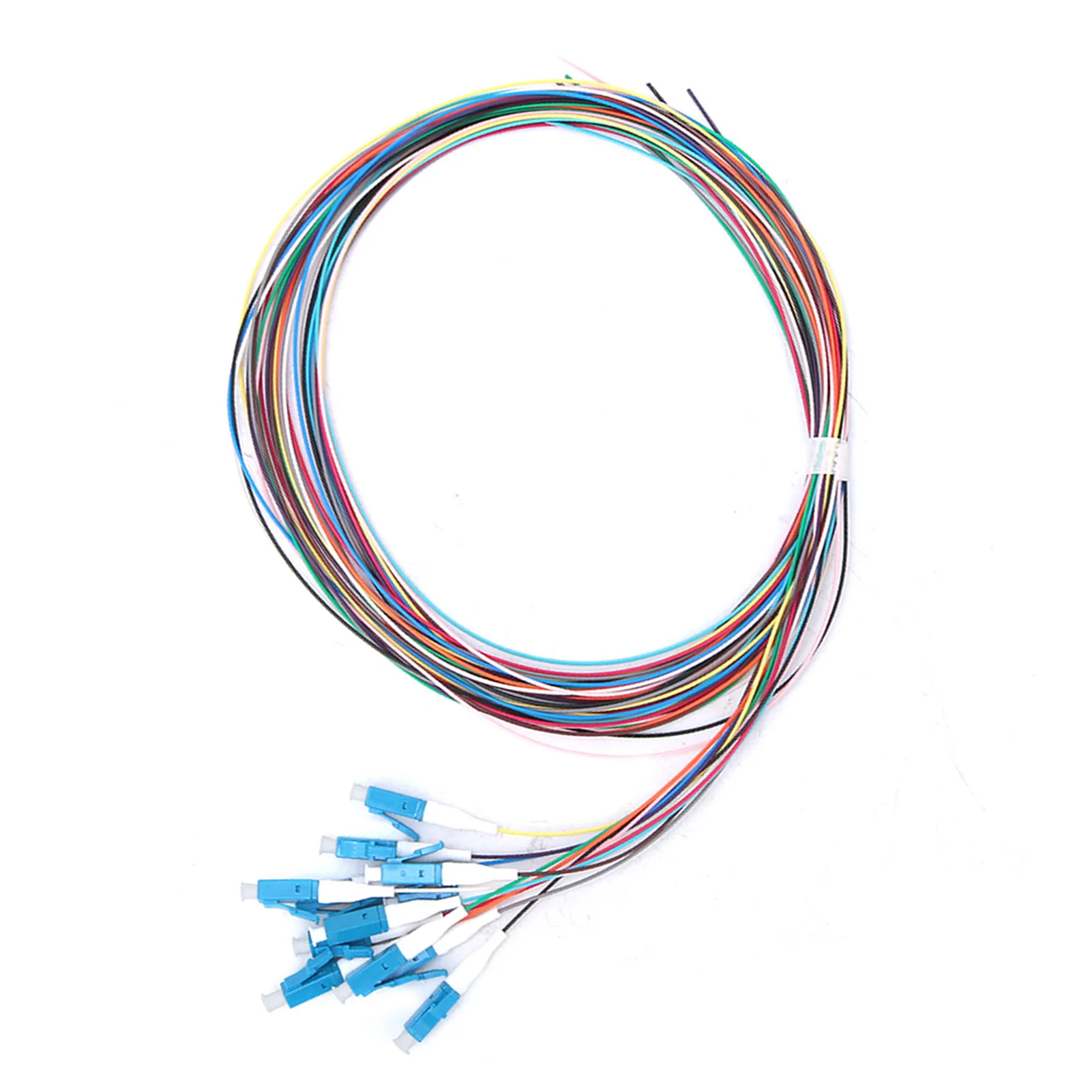 Fiber Pigtail Optical Fiber Pigtail LC Fiber Pigtail 12 Strand Fiber Optic Pigtail LC/UPC Single Mode Low Insertion Loss 1.5m