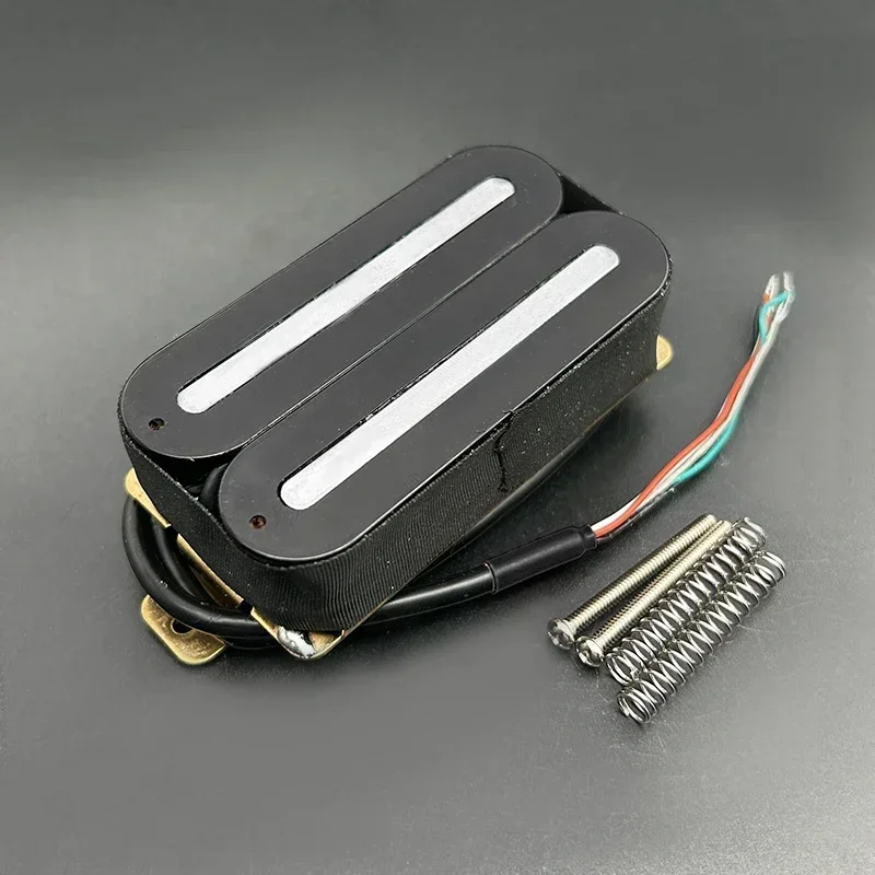 Super Power Dual Rail Electric Guitar Humbucker Pickup N-10K/B-16K Double Coil Pickup Coil Splitting Ceramic Pickup Black