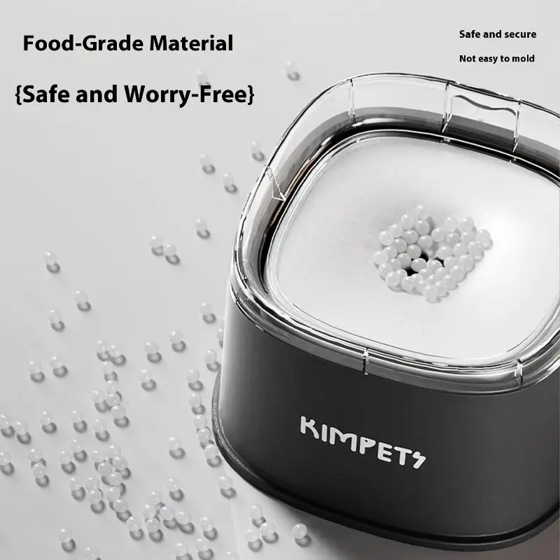 الحيوانات الأليفة غير ترطيب الفم الغبار علقت بطيئة وعاء مياه الشرب 2000 مللي سعة كبيرة الحيوانات الأليفة جرو هريرة شرب موزع