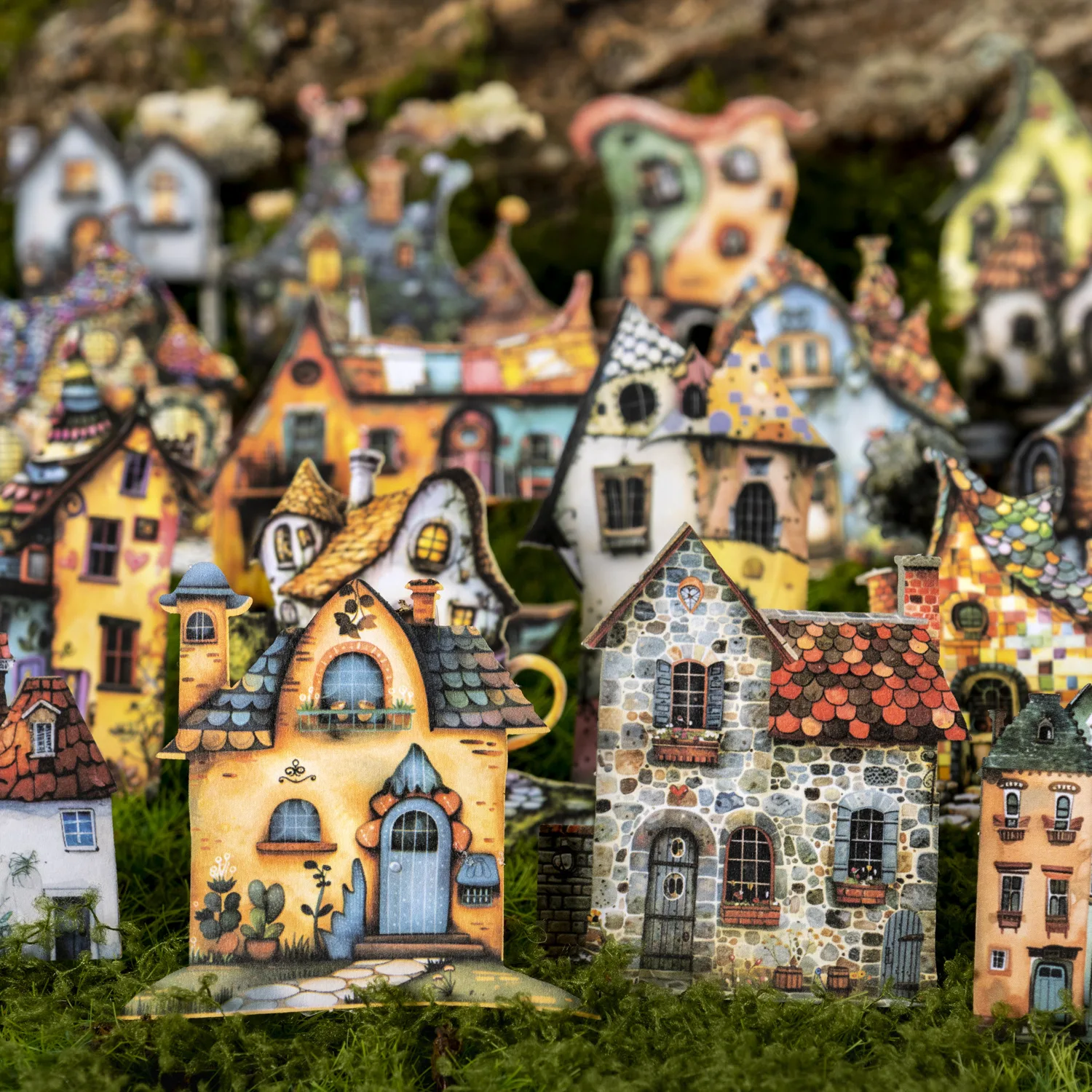 

50 шт./1 лот кавайные канцелярские наклейки странный дом мусорный журнал декоративный скрапбукинг для наклеек скрапбук