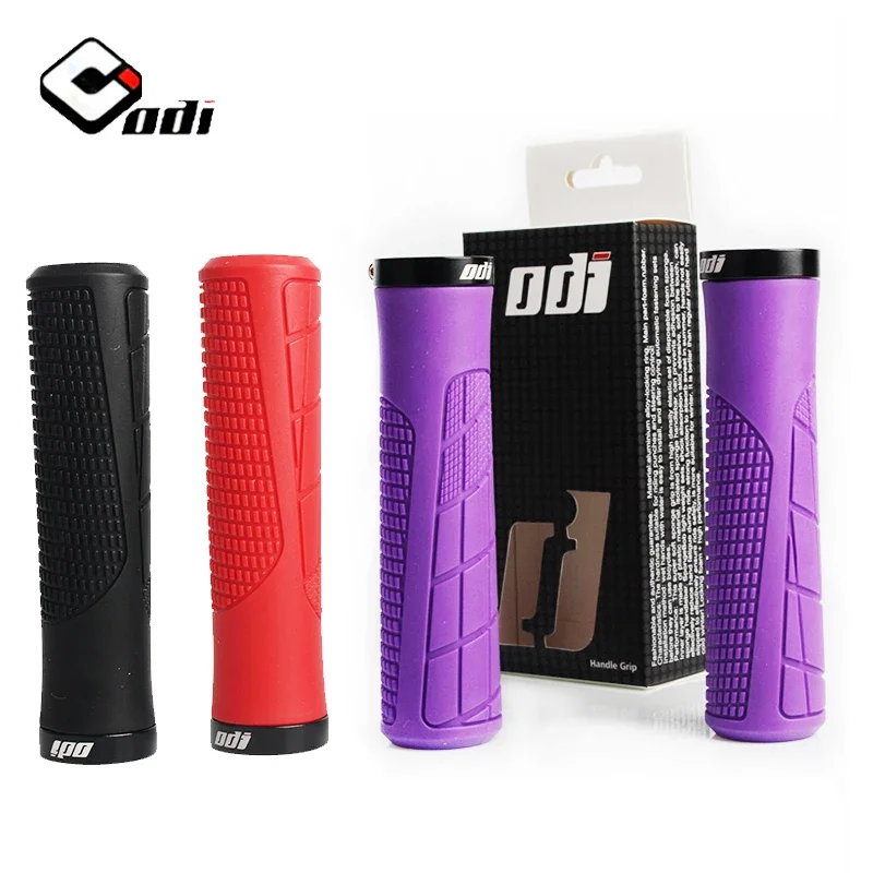 ODI MTB Bicycle Grips Bike Handlebar Grip Shockproof Anti-Slip Bike Handle Cuffs Cover Ergonomic Rubber Cycling Handle Grips