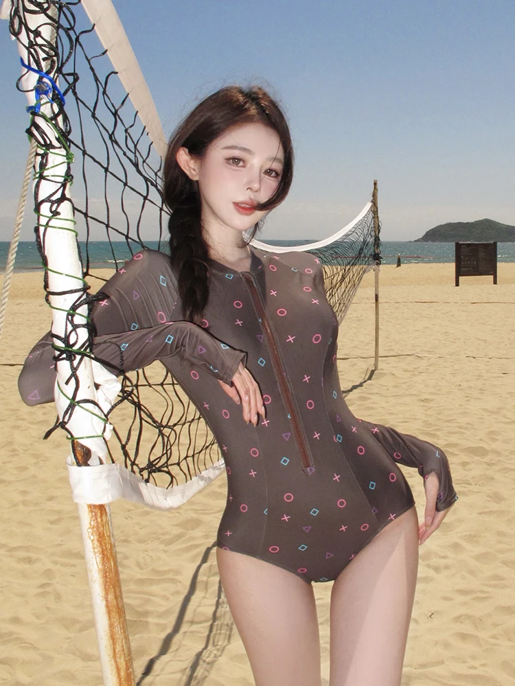 

Купальник Symbol Ce Color Speed Suit для женщин, с защитой от солнца, длинными рукавами, для серфинга, утягивающий, скрывающий живот