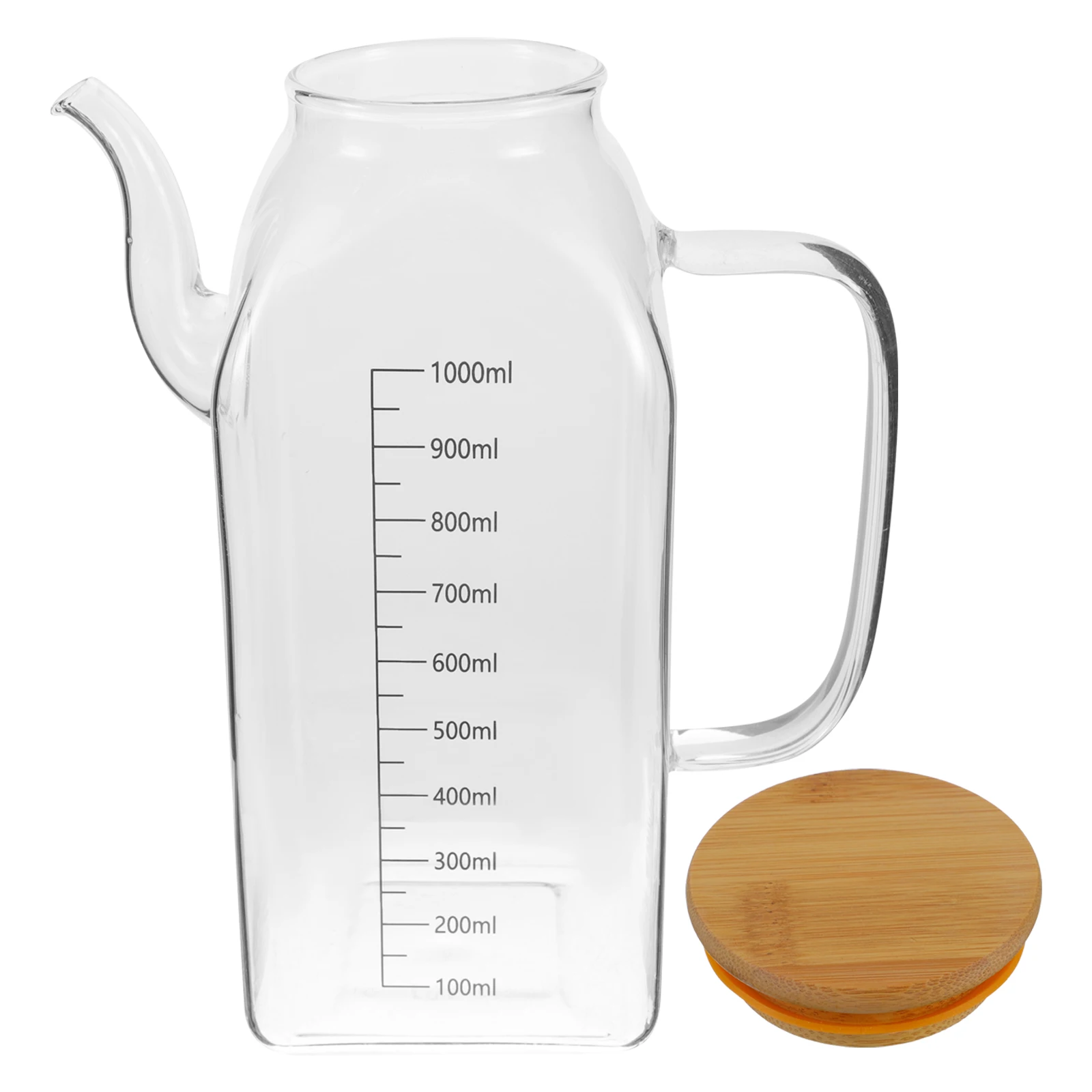 

Glass Oiler Bottle Kitchen Supply Practical Cooking Vinegar Holder Dispenser Spout Silicone Gel Sauce Container Oil Storage Tool