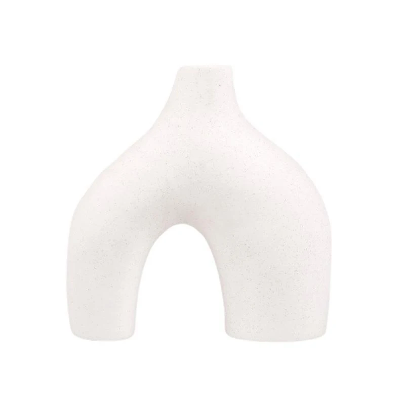 Decoración de entrada, regalo decente, juego de 2 floreros de cerámica para recepción de boda, florero de mesa de cerámica apto para estantería