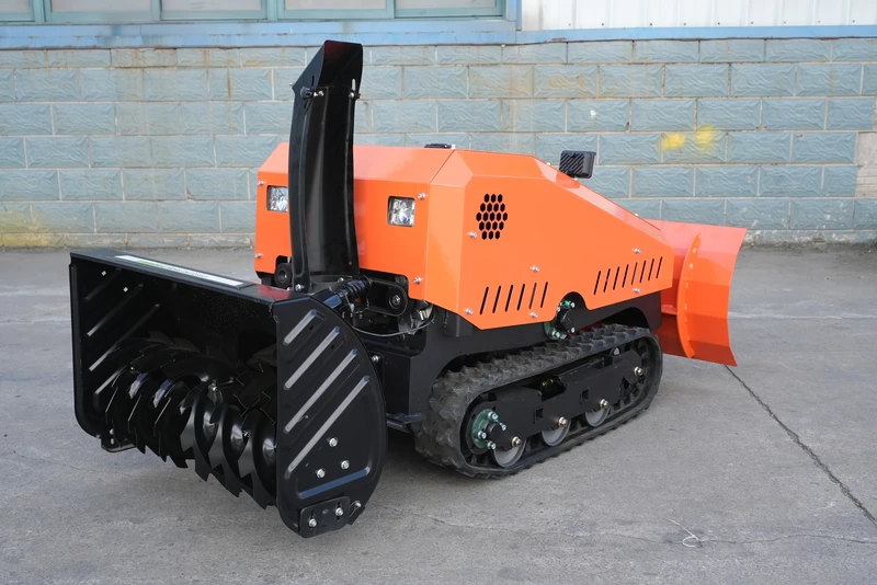Powerful Durable 16HP Diesel Remote Control for Property and Hospital Snow Clearing Crawler Snow Plow and Thrower