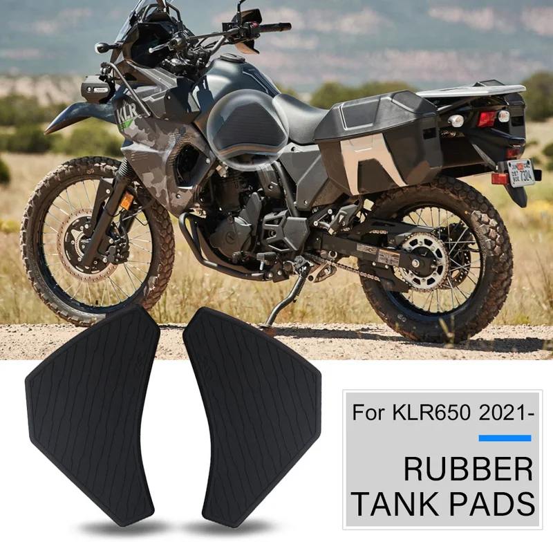 

Fuel Tank Pad Sticker For Kawasaki KLR650 klr 650 2021 2022 Anti-slip Scratch-resistant Rubber Knee Grip Protector Decal Tankpad