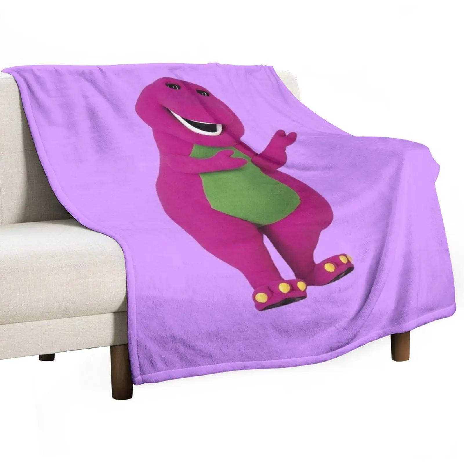 

Barney Throw Blanket Blankets Sofas Of Decoration for sofa funny gift For Baby Blankets