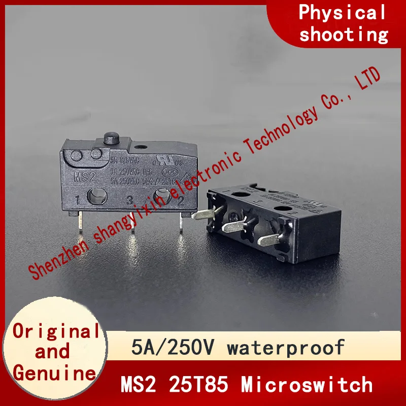 Original MS2 25T85 Microswitch waterproof and dust-proof 3-pin 5A250V Touch the travel limit detection reset button