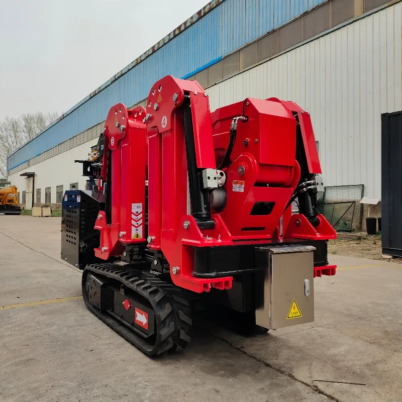 Gru ragno cingolata a doppio scopo da 1 tonnellata Mini gru ragno telecomandata