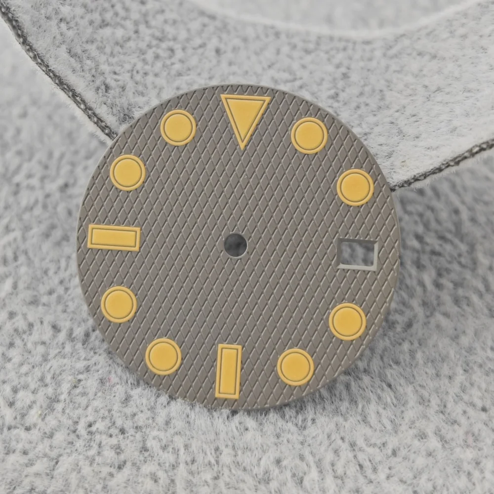 قرص شبح الماء NH35 مع ساعة ميكانيكية ذات سطح مضيء أخضر قوي NH36 NH38 ملحقات ساعة بمؤشر مخصص