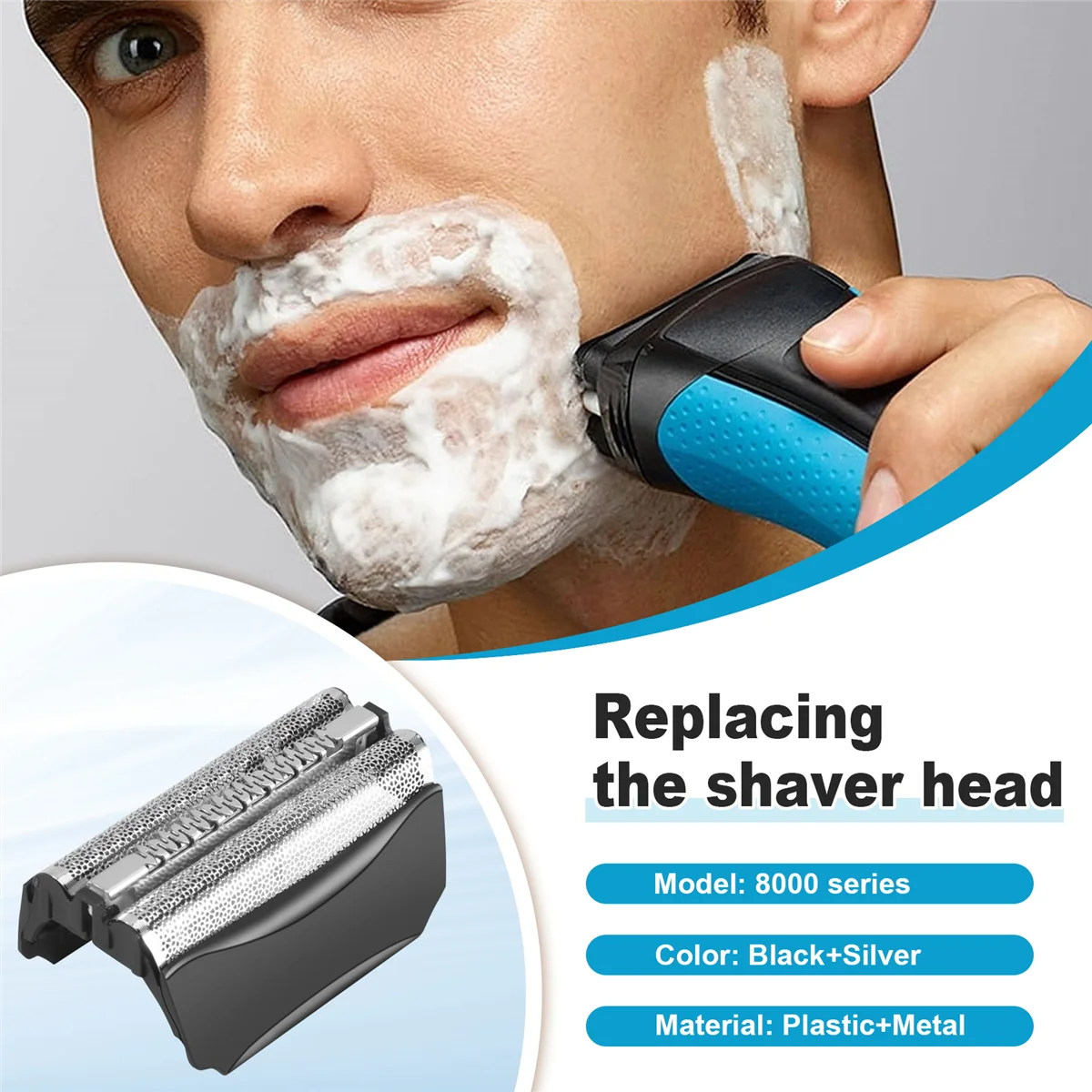 

Новая бритвенная сетка и резак 51B для серии Braun 8000 Wfs1 Wfs2 530 550 590 8985 8995 8975 5646 5751 5760 5758 5751 5647