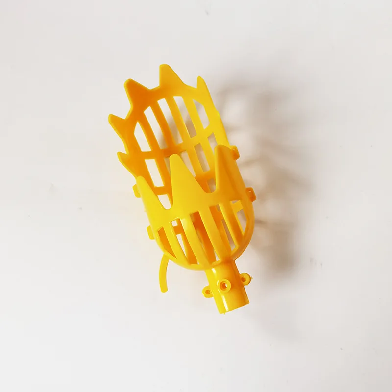 Extendable Fruit Picker 2.3ft/0.7m Aluminum Pole With Plastic Basket - Professional Harvesting Tool For Oranges, Cherries