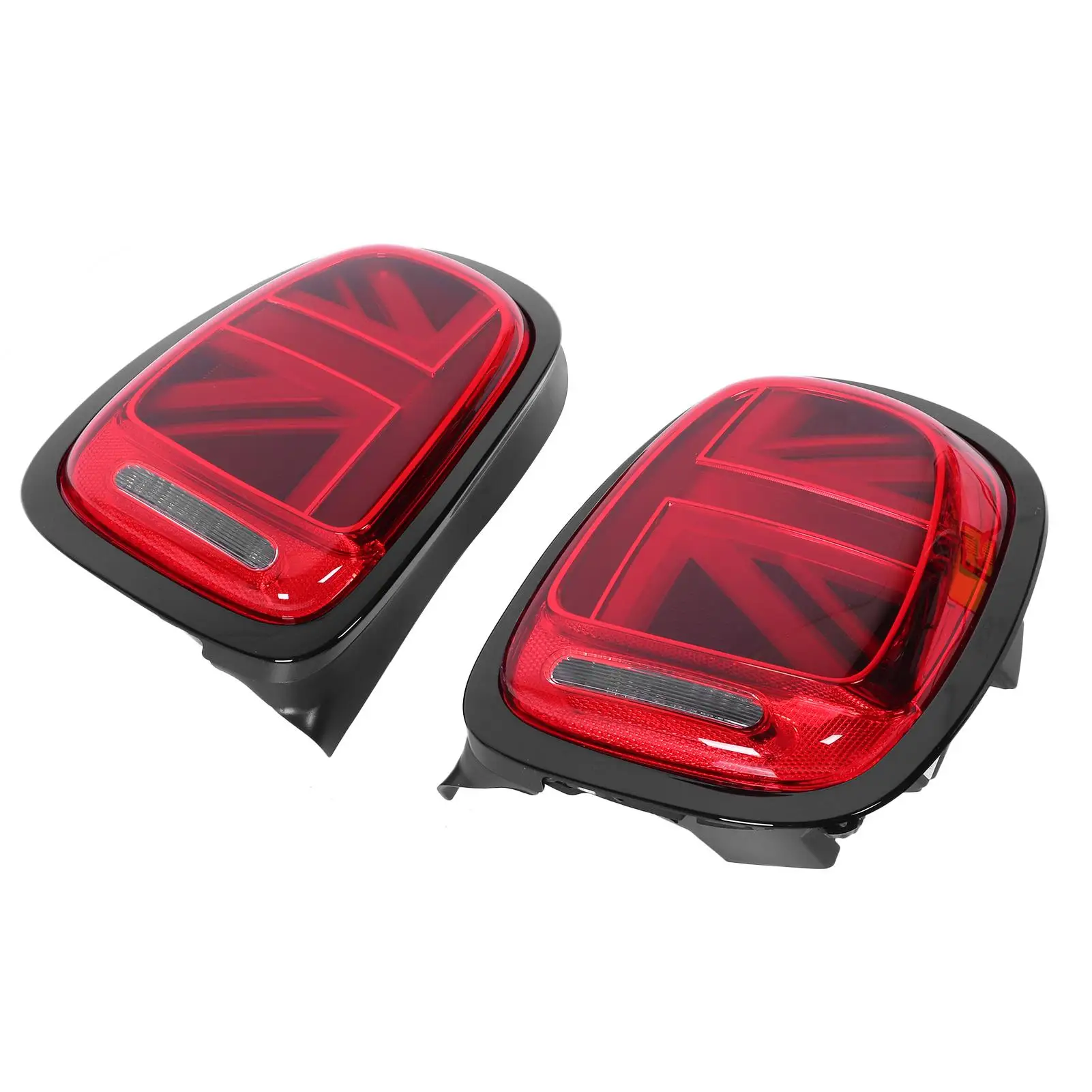 Bulbs VLAND JCW Union Jack Full LED Tail Lights Red Lens Fits For Mini cooper F55 F56 F57 2014-2020 Car Styling