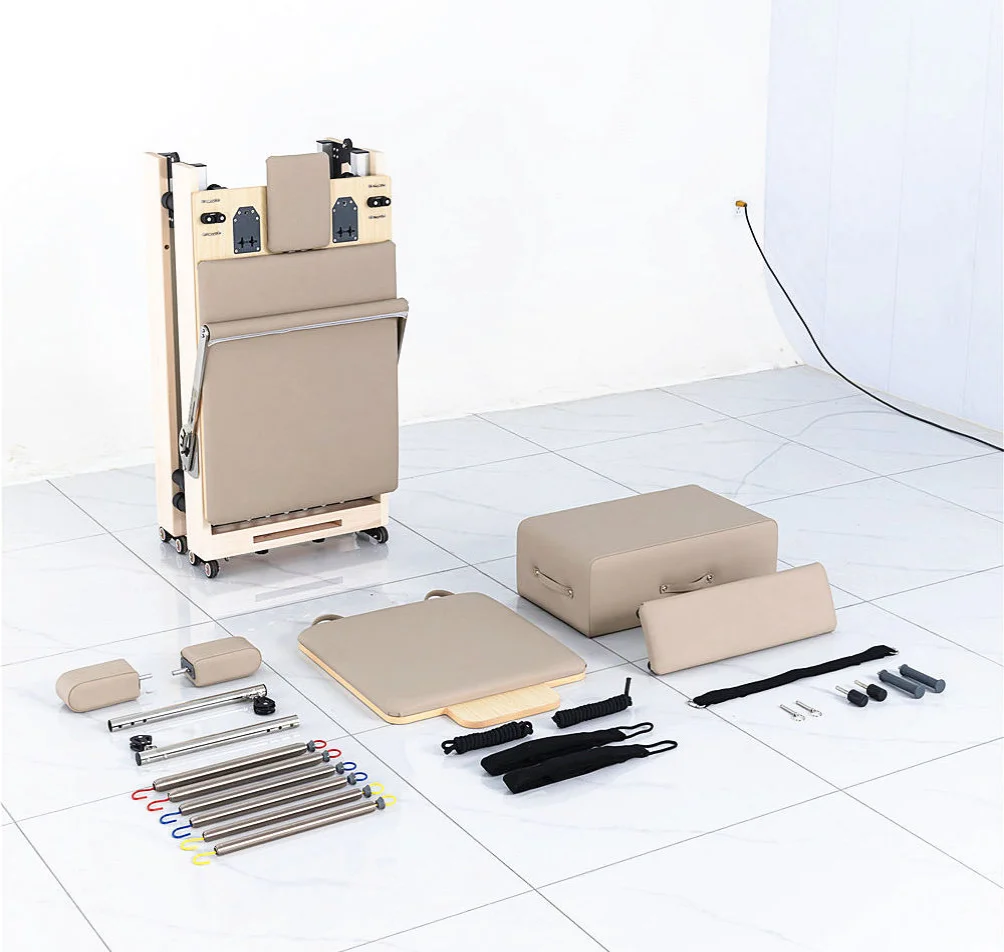 Eco-Friendly Wooden Foldable Pilates Core Bed, Durable And Portable Home Fitness Equipment, Suitable For Pilates Studios