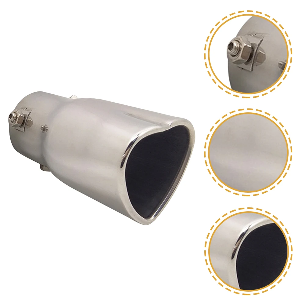 

Heart Shaped Tip 2 5 Muffler Tip 2.5 Inlet Inlet Stainless Steel Muffler Car Accessories Women Trailer Bumper