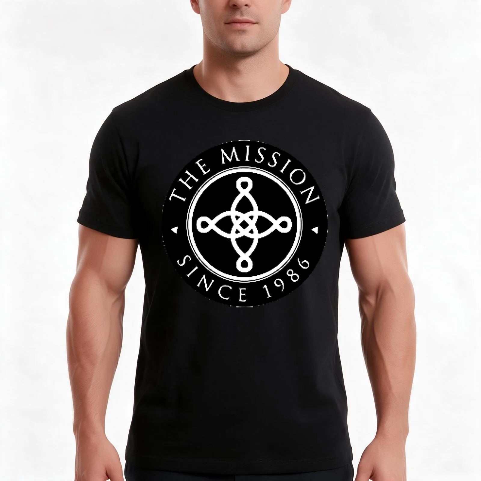 the mission T-Shirt, Summer Casual Cotton Tee, Oversized Streetwear Tops, Vintage Graphic Print, Loose Fit Short Sleeve