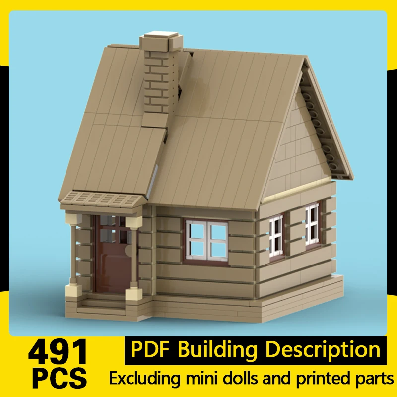 

Popular Movie Model MOC Building Bricks Wooden Cabin Residence Modular Technology Gifts Holiday Assemble Children Toys Suit