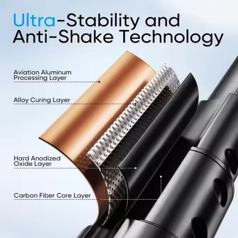 FANGTUOSI المضادة للاهتزاز يده عصا سيلفي لاسلكية صغيرة ترايبود قوس طوي Monopod للهواتف الذكية التوازن حامل ثابت