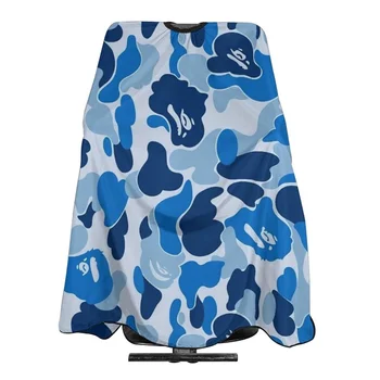 Nuovo taglio di capelli panno mimetico abito da salone chiusura regolabile taglio di capelli grembiule taglio di capelli scialle barbiere accessori per lo styling