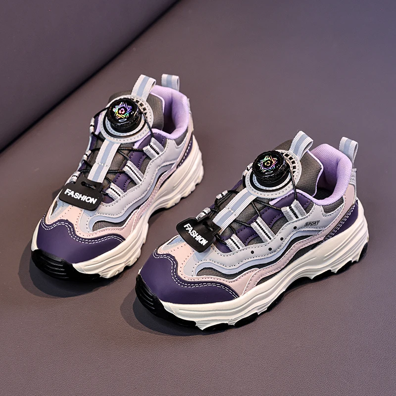 Luxury Children's Sports Shoes Autumn Men's and Women's Shoes Fashionable Breathable Anti Slip Children's Casual Sports Shoes