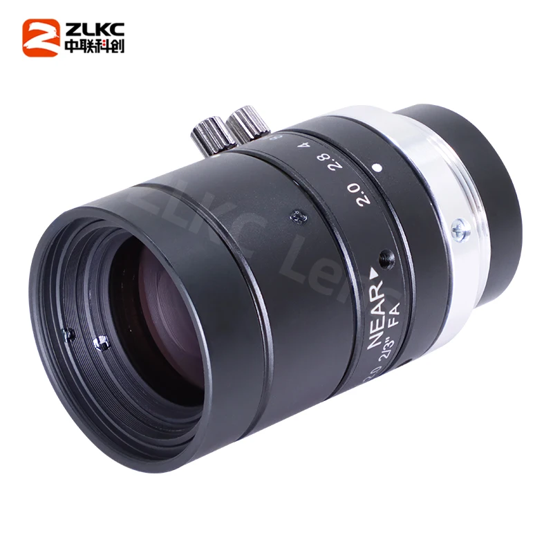 16mm Lens 10MP High Resolution C Mount Cameras 2/3 Inch Machine Vision F2.0 Manual Iris FA/CCTV Parts Cameras LM1620MP10